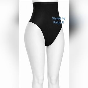 💕NEW SKIMS Seamless Sculpt Mid Waist Rise Shaping Thong Shaper Black ONYX XL